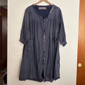 Magnolia Pearl Indigo Polka Dot Blouse